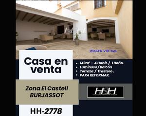 Casa de 4 habitaciones en El Castell, El Pozo Burjassot